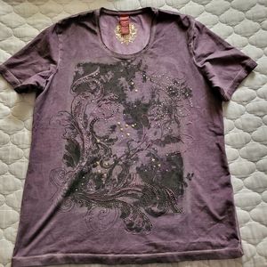 Olsen Ladies top. Size 10. Purple with beautiful embellishments.
